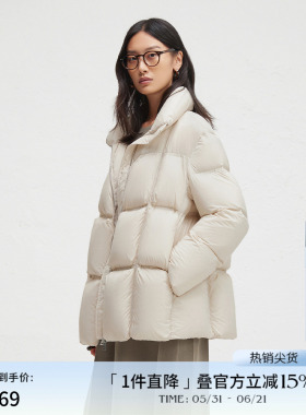 WP90白鸭绒立领宽松羽绒服女冬季宽松保暖面包服DDR4RD5080