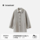 气质外套DDS4WD5115 毛呢外套女冬季 100%羊毛 播灰色短款