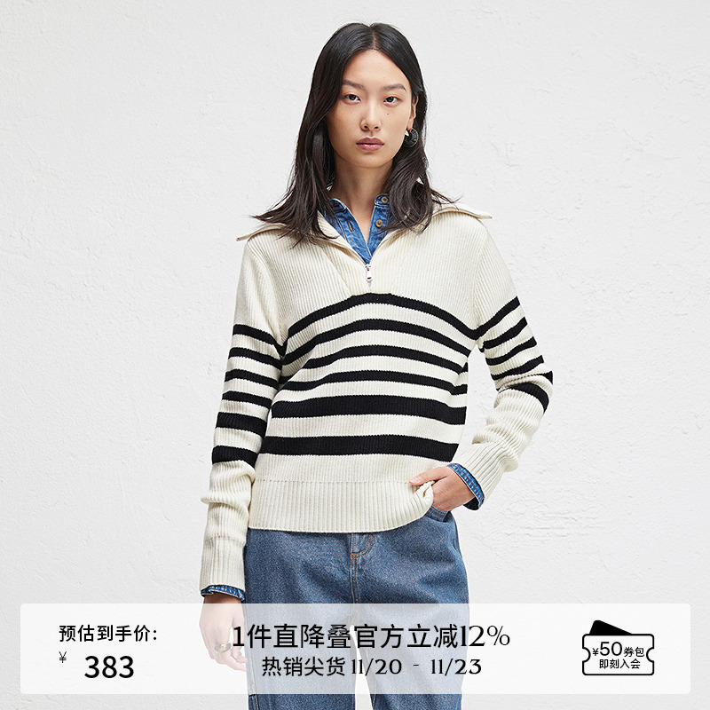 光泽质感金属拉链，舒适罗纹袖口