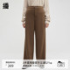 高腰显瘦直筒裤 女24秋冬新款 BDR4KD3938 宽松阔腿休闲裤 播商场同款