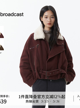 播酷飒毛领短款派克羽绒服女冬季宽松保暖外套DDS4RD5305