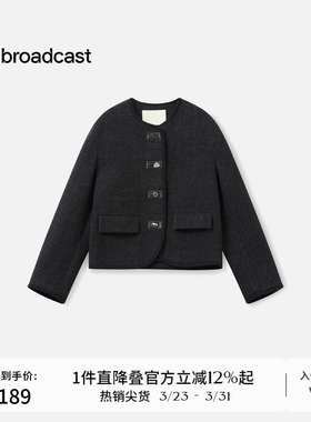 【羊毛】播商场同款短款小香风毛呢外套女秋冬新款BDS4AD3797