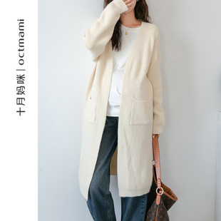 外穿怀孕期宽松毛衣外套秋冬装 十月妈咪孕妇针织开衫 外套2025新款