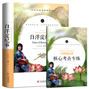 中考名著核心考点专练正版 白洋淀纪事孙黎原著无删减完整版 课外阅读初中生青少年版 语文 书籍 七年级上册人教部编版