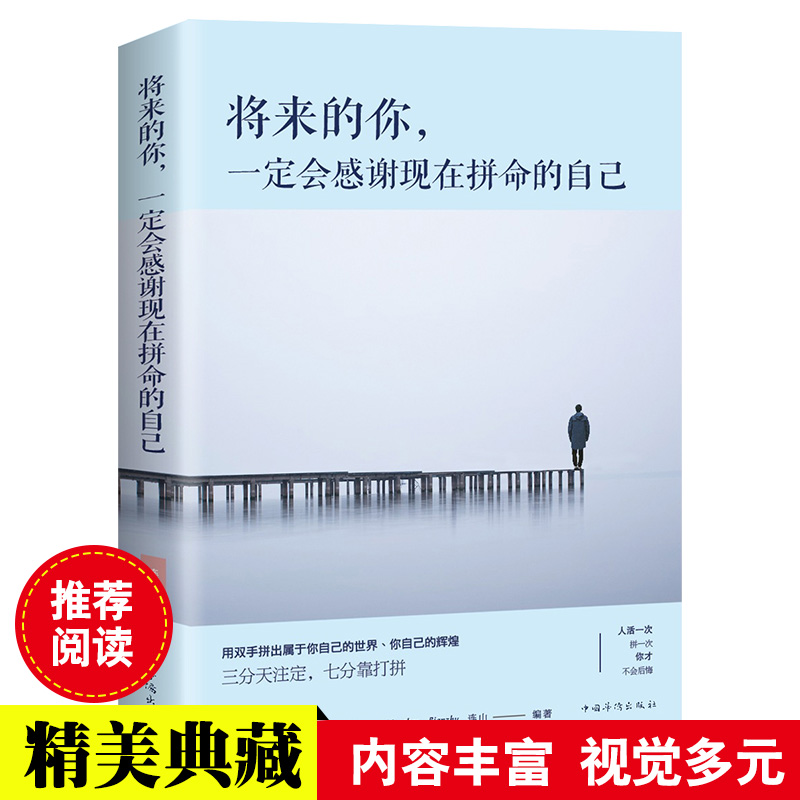 将来的你一定会感谢现在拼命的自己  成人励志自我实现青春励志文学小说 你的努力终将成就无可替代的你成功励志正能量书