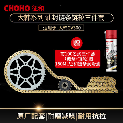 征和摩托车链盘链条大韩GV300