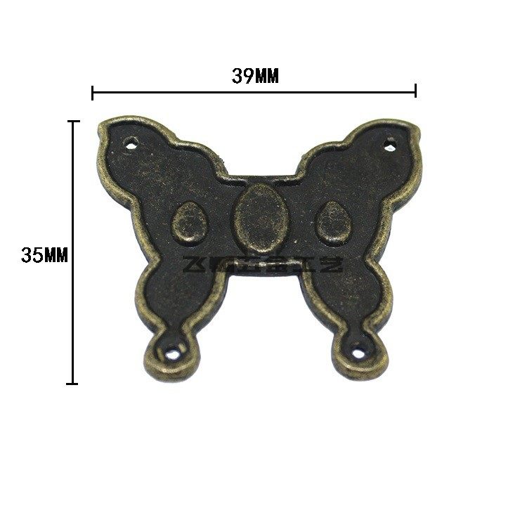 仿古新款蝴蝶合金角片仿古贴角装饰角木盒礼盒四边护角边角防护脚