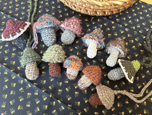 蘑菇挂件｜毛线钩织创意小礼物可爱项链