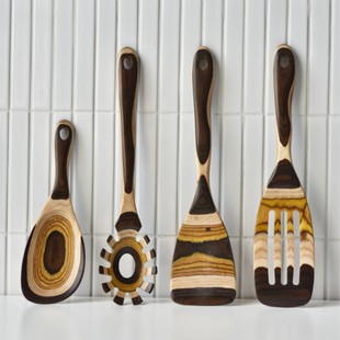 复古家用木制铲勺厨具套装不粘锅耐高温炒菜铲子厨房饭勺意面捞勺