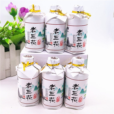 广西桂林特产三宝125mlx6瓶52度老三样三花姑娘老三花米香型白酒