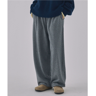 小众2025冬季 人气水玉点下摆可调节休闲卫裤