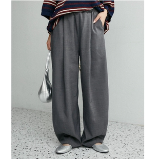 PL2026春夏 男女同款 简约百搭宽松立体感休闲裤