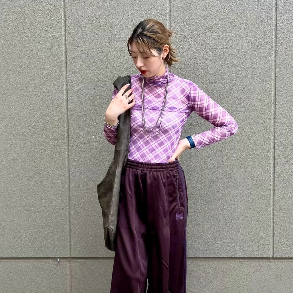 长袖复古气质薄款格纹