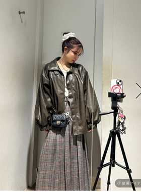 JS2025冬季 经典复活款夹棉轮廓版型皮衣外套