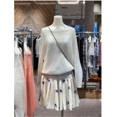 纯正！2026春夏 古早花卉拼接大裙摆甜美短裙