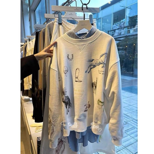 MS2026春季 重工印染宽松卫衣 马年限定款