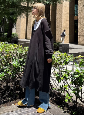 CP2025秋冬 高端线ets蜂巢立体面料侧边拼接U型领连衣裙OP