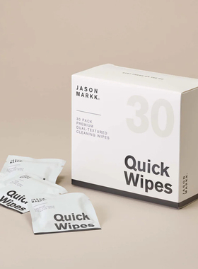 Jason Markk Wipes便携式擦鞋去污湿纸巾aj球鞋洗鞋神器30片装