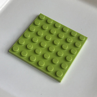 全新乐高LEGO正品零件配件MOC 3958 6x6 基础板 4525858 浅绿色