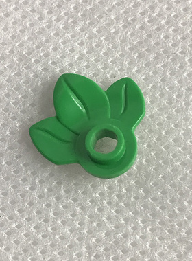 全新LEGO乐高正品零件 32607 1x1 三叶片花 植物 6182261 亮绿色