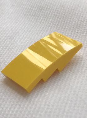 全新LEGO乐高正品零件 93606 4x2 斜坡面砖 弧形砖 6079001 黄色