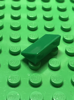 全新LEGO乐高正品零件MOC 85984 1x2x2/3 斜坡面砖 6000071 绿色