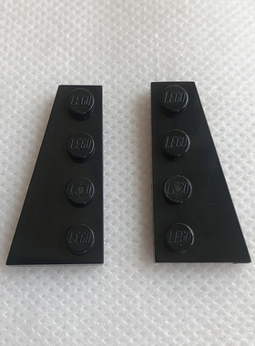 全新乐高LEGO 4x2 楔形板 左 41770 4161332 右 41769 4160869 黑