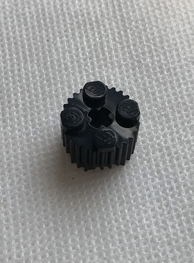 全新LEGO乐高正品零件配件MOC 92947 2x2竖纹圆柱砖 6024730 黑色