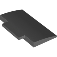 全新乐高LEGO正品 71771 5x8x2/3 弧形斜坡面板 6325420 深灰色