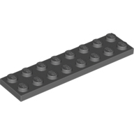全新乐高LEGO正品零件配件MOC 3034 2x8 基础板 4210997 深灰色