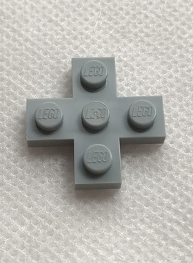 全新LEGO乐高正品零件配件MOC 15397 3x3 十字板 6226936 浅灰色