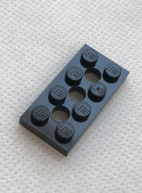 全新乐高LEGO正品零件配件MOC 3709b 2x4 带3孔板  370926 黑色