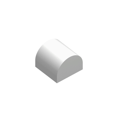 全新乐高LEGO正品零件配件 49307 1x1 光面弧形砖 6258135 白色