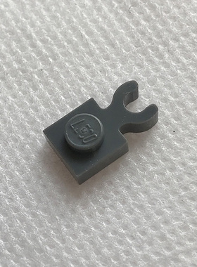 全新LEGO乐高零件 4085 60897 1x1单侧夹口板 4587212 深灰色