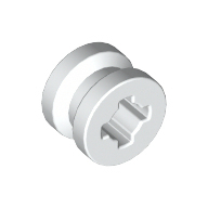 乐高LEGO 4624 8x6mm轮毂 462401 6194809 白色 可配 59895 87414