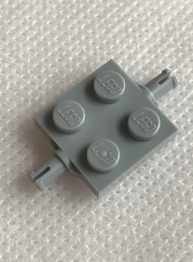 全新乐高LEGO正品配件零件MOC 4600 2x2 板带轮基 4211504 浅灰色