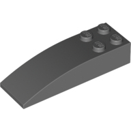 全新乐高LEGO正品零件配件MOC 44126 2x6 弧形砖 4210873 深灰色