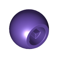 全新乐高LEGO零件 32474 10.2mm 连接球 转向球 6031825 深紫色