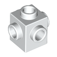 全新乐高LEGO正品零配件MOC 4733 1x1 四面带凸点砖 4111971 白色