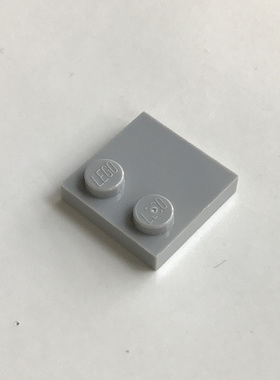全新LEGO乐高正品零件配件MOC 33909 2x2双凸点板 6212077 浅灰色