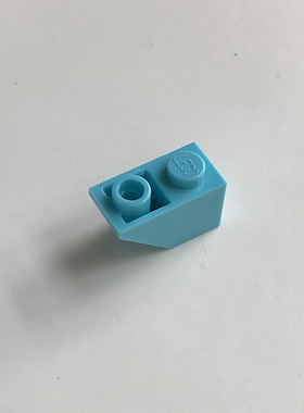 全新LEGO乐高 3665 2x1 斜坡面反向砖 6052795 6070769 中湖蓝色