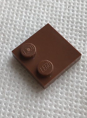 全新LEGO乐高正品零件配件MOC 33909 2x2双凸点板 6196221 棕色