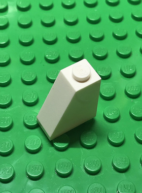 全新乐高LEGO正品零件 60481 65° 2x1x2 斜坡面砖 4515370 白色