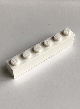 全新LEGO乐高正品零件配件MOC 3009 1x6 基础砖 300901 白色