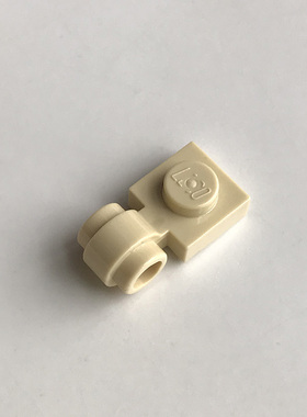 全新乐高LEGO零件 4081 4173465 4632573 1x1 单侧带铰链板 米色