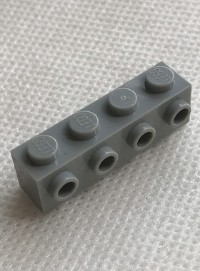 全新乐高LEGO零件正品MOC 30414 1x4 单面带凸点砖 4211636 浅灰