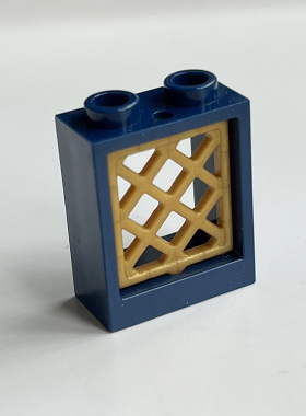 乐高LEGO 60592 6135595 1x2x2窗框 深蓝 38320 6295686窗 珍珠金
