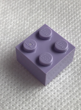 全新乐高LEGO正品零件配件MOC 3003 2x2 基础砖 6099349 浅紫色
