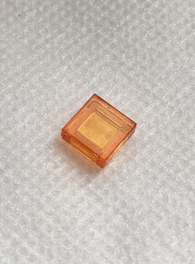 全新乐高LEGO 3070b 30039 1x1 光面板 6109457 6254252 透明橙色