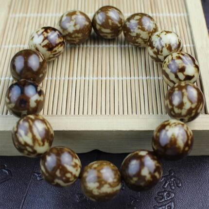 天然花菩提根花皮手串原籽菩提文玩佛珠念珠手链盘玩手把件饰品